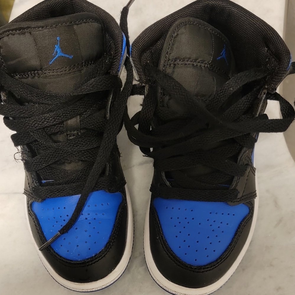 Jordan 1 Kids Blue Black Size 11C